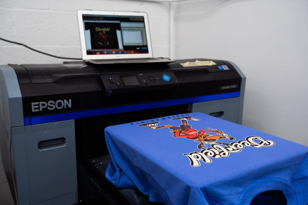 Direct to Garment printed t-shirt epson f2100