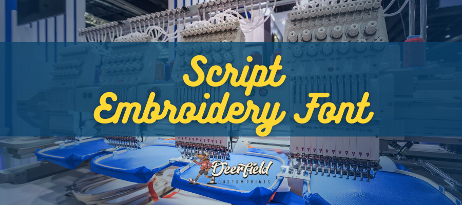 Script Embroidery Font