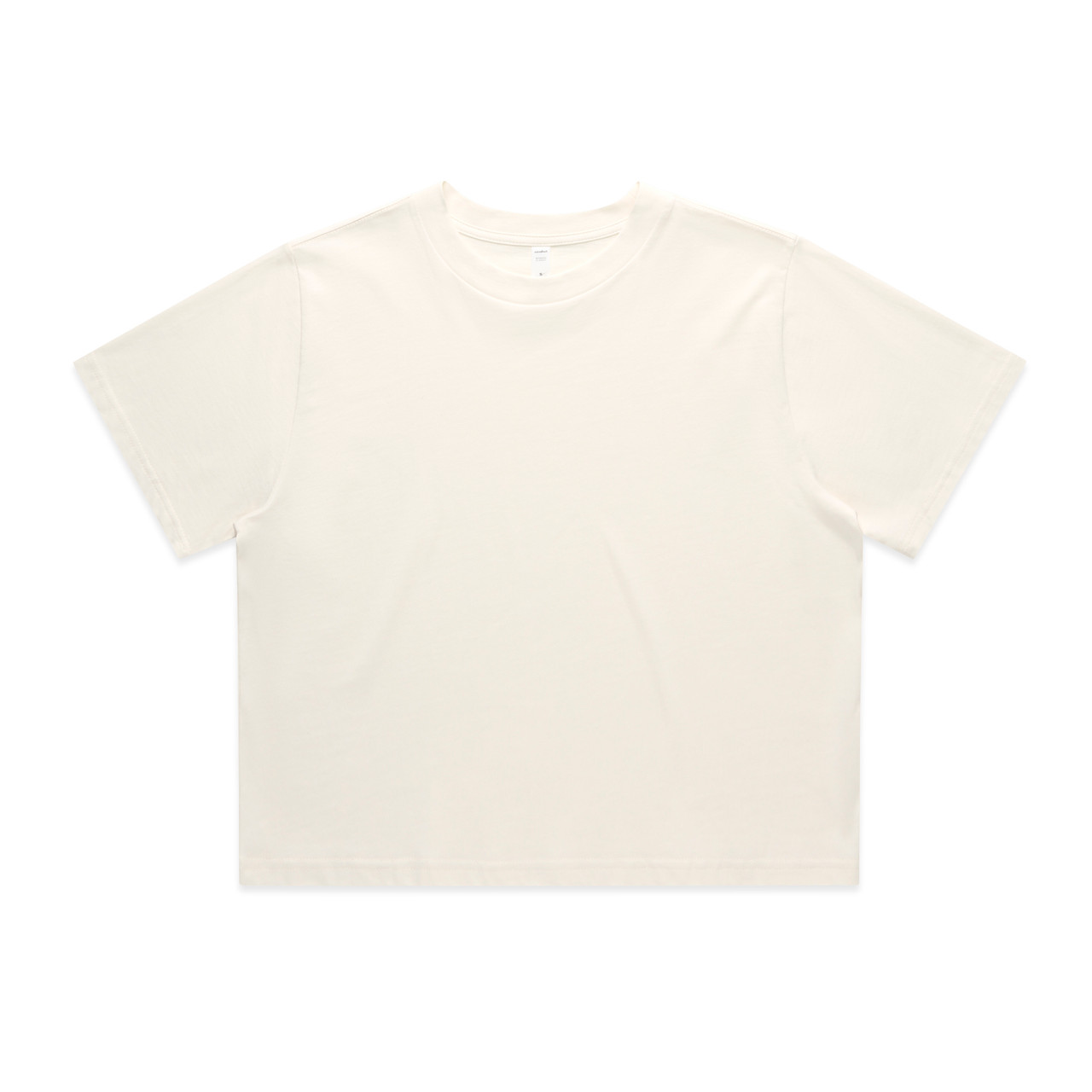 AS Colour 4072 womens crop tee in Ecru