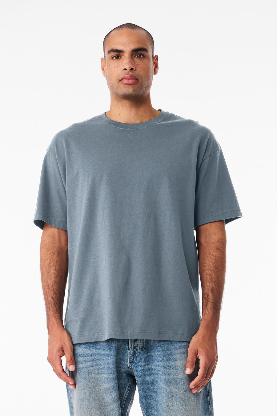 Bella+Canvas 3010 Vintage Denim heavyweight tee - custom screen printing by Deerfield Custom Prints