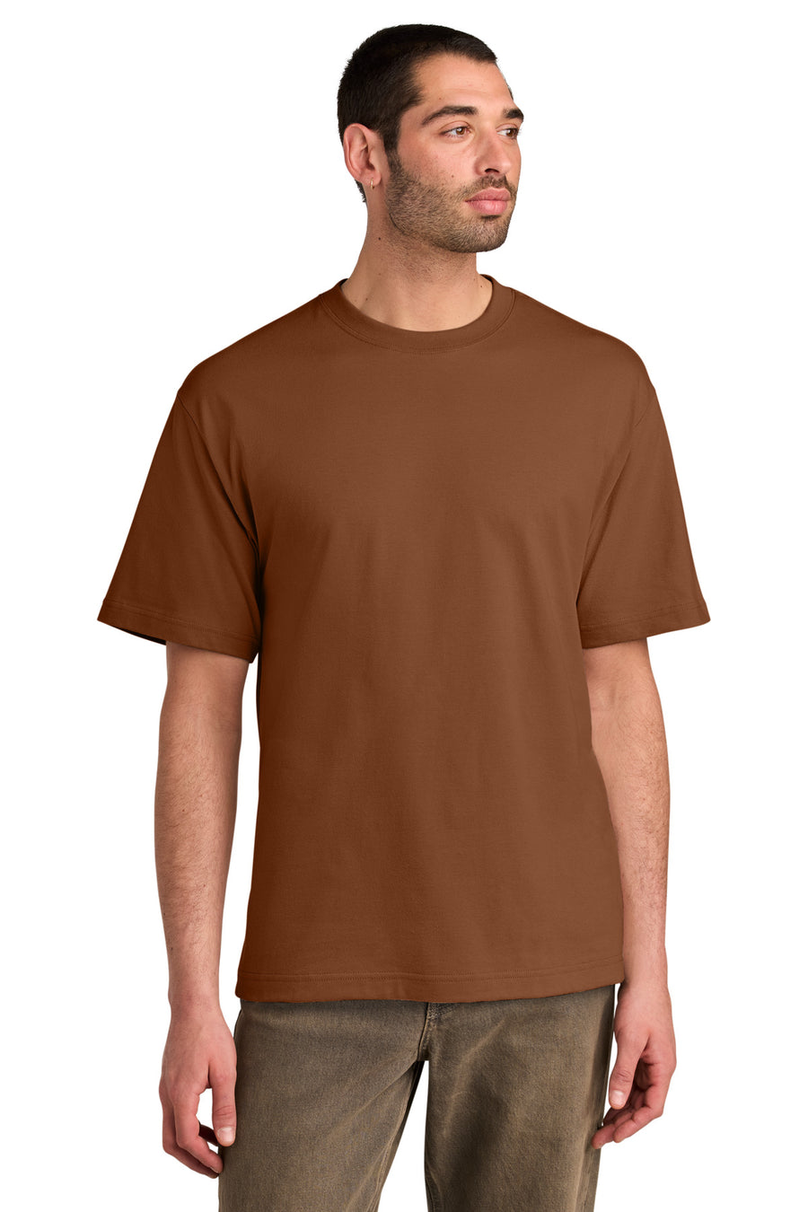 District DT6065 Baked Clay heavyweight tee - custom screen printing by Deerfield Custom Prints