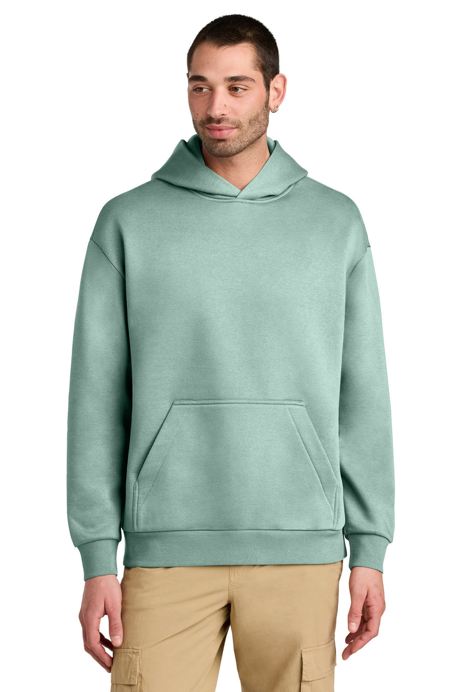 District DT6150 heavyweight hoodie in Dusty Sage