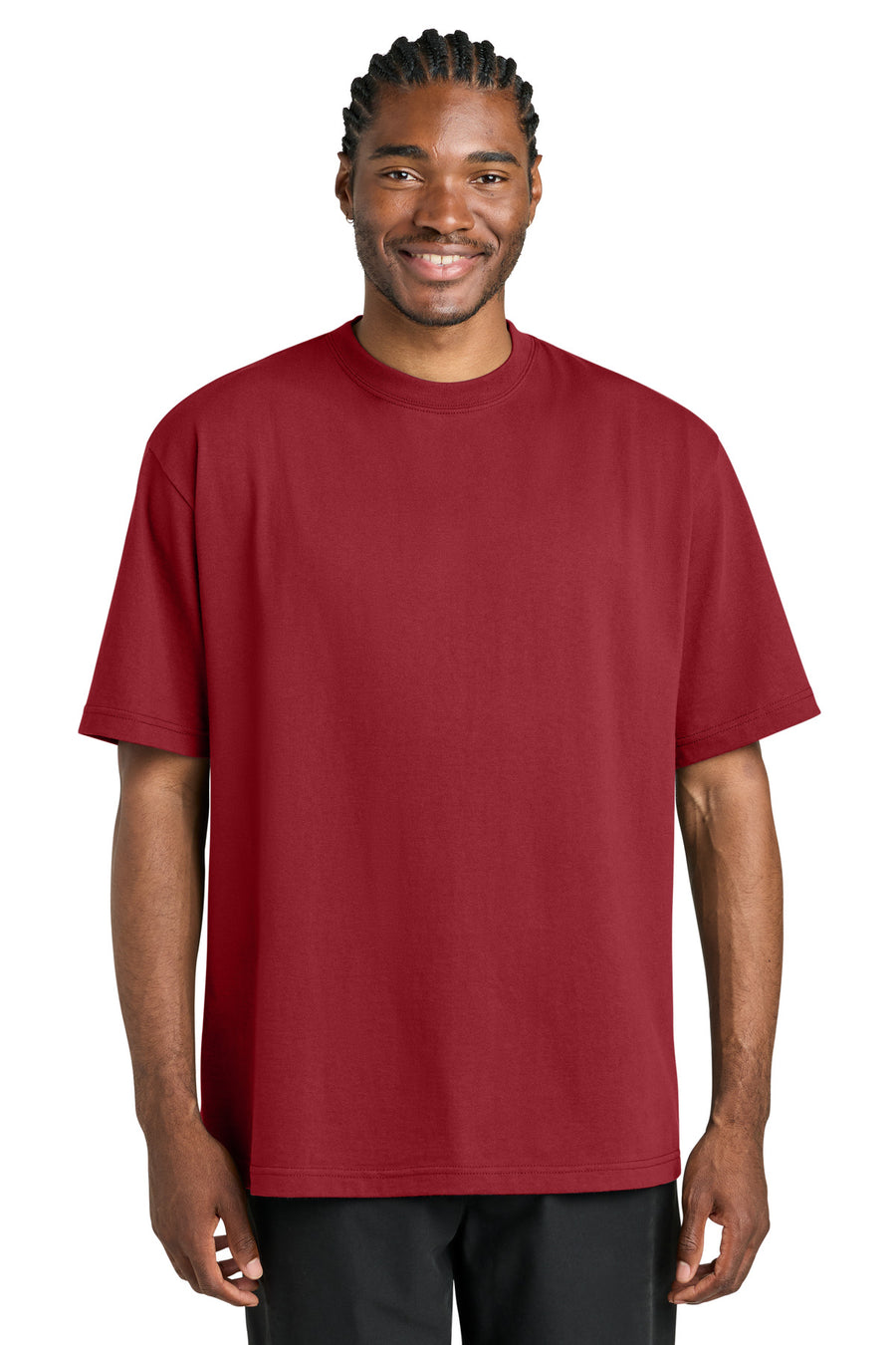 District DT7075 Gritty Tee in Cherrywood